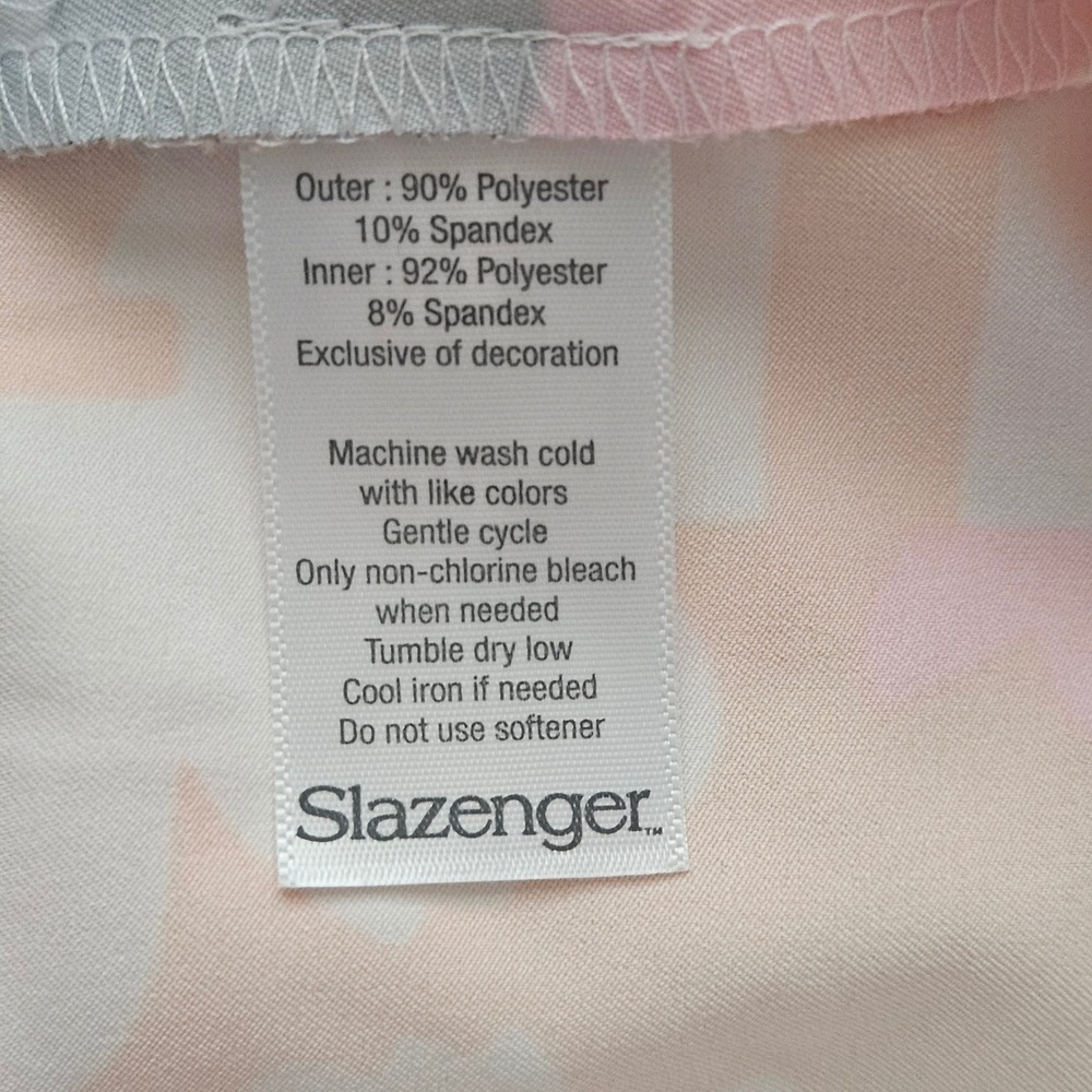 Slazenger Impulse Floral Printed Golf Skort Neon Abstract White Pink Size 4 NEW - Picture 6 of 7